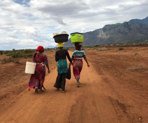 We have so much respect for these single mothers. They sell products far away from their village and have to walk miles for it every day.